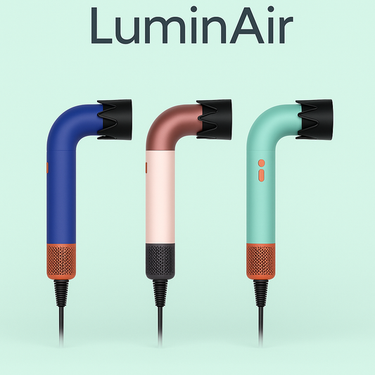 LuminAir - Profi Haartrockner mit 6 Präzisionsaufsätzen